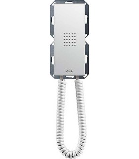 Gira S-55 Бел глянц Домофонная станция Standard с трубкой 128103