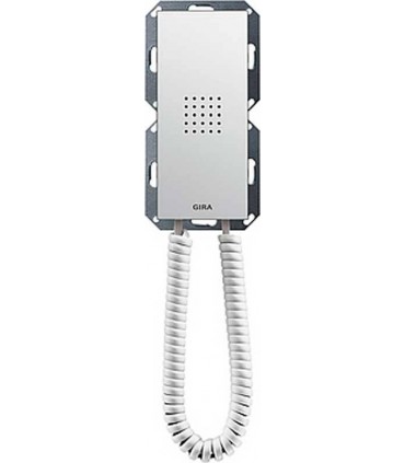 Gira S-55 Бел глянц Домофонная станция Standard с трубкой 128103