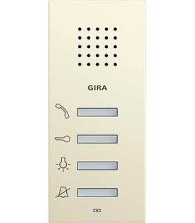 Gira S-55 Крем глянц Внутренняя квартирная станция (аудио) наружного монтажа hand free 125001
