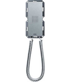 Gira Алюминий Домофонная станция Standard с трубкой 128126