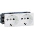 Розетка Mosaic 4м x 2К+3 немецкий стандарт с защитными шторками Legrand {PRODUCT_REFERENCE}