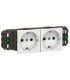 Розетка Mosaic 2Х2К+З б/заж. немецкий стандарт Legrand {PRODUCT_REFERENCE}