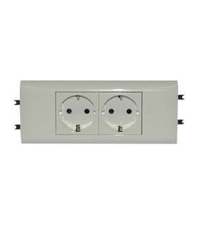 Розетка Mosaic 2 x 2К+3+ розетка, суппорт,лицевая панельLegrand {PRODUCT_REFERENCE}