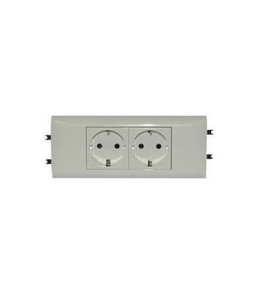 Розетка Mosaic 2 x 2К+3+ розетка, суппорт,лицевая панельLegrand {PRODUCT_REFERENCE}