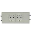 Розетка Mosaic 2 x 2К+3+ розетка, суппорт,лицевая панельLegrand {PRODUCT_REFERENCE}