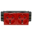 Розетка Mosaic 2 x 2К+3 немецкий стандарт с механической блокировкой Legrand {PRODUCT_REFERENCE}