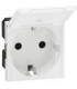 Розетка Mosaic, 2К+3, с крышкой, с защитным контактом, с крышкой, 16А, 220В, IP44 Legrand {PRODUCT_REFERENCE}