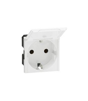 Розетка Mosaic, 2К+3, с крышкой, с защитным контактом, с крышкой, 16А, 220В, IP44 Legrand {PRODUCT_REFERENCE}