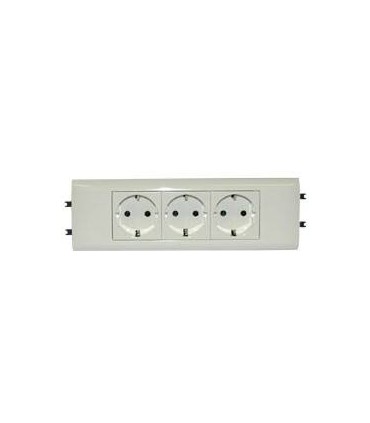 Розетка Mosaic 3 x2К+3 розетка, суппорт,лицевая панель Legrand {PRODUCT_REFERENCE}