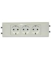 Розетка Mosaic 3 x2К+3 розетка, суппорт,лицевая панель Legrand {PRODUCT_REFERENCE}