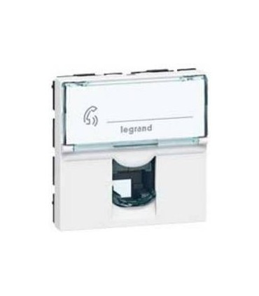 Розетка Mosaic RJ11 (2 модуля) Legrand {PRODUCT_REFERENCE}