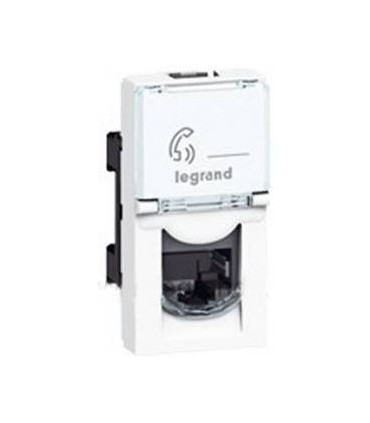 Розетка Mosaic телефонная Mosaic RJ-11 (1 мод.), 4 контакта Legrand {PRODUCT_REFERENCE}