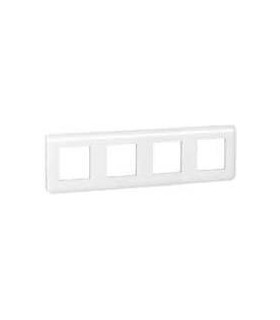 Рамка гор. 4X2 модуля Legrand Mosaic, белый {PRODUCT_REFERENCE}
