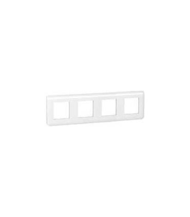 Рамка гор. 4X2 модуля Legrand Mosaic, белый {PRODUCT_REFERENCE}