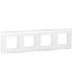 Рамка гор. 4X2 модуля Legrand Mosaic, белый {PRODUCT_REFERENCE}