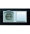 Розетка Simon 82 Nature сланец - алюминий 82917-63 82917-63