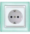 Розетка Simon 82 полупрозрачный - белый 82613-65 82613-65