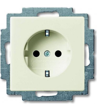 Розетка с заземлением﻿ ABB Basic 55, слоновая кость 2011-0-3857