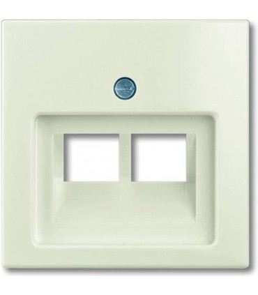 ABB Basic 55 Слоновая кость Накладка 2-ой ТЛФ/комп розетки наклонной﻿ 1753-0-0097