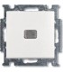 Выключатель одноклавишный с индикацией﻿ ABB Basic 55, белый 1012-0-2156
