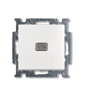 Выключатель одноклавишный с индикацией﻿ ABB Basic 55, белый 1012-0-2156