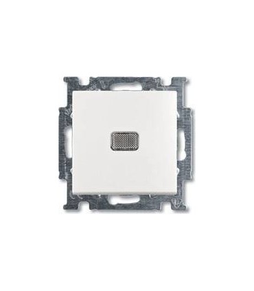 Выключатель одноклавишный с индикацией﻿ ABB Basic 55, белый 1012-0-2156