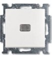 Выключатель одноклавишный с индикацией﻿ ABB Basic 55, белый 1012-0-2156
