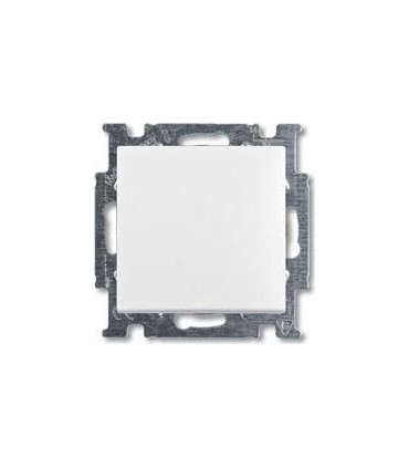 Переключатель одноклавишный﻿ проходной (с 2-х мест)﻿ ABB Basic 55, белый 1012-0-2142