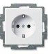 Розетка с заземлением﻿ ABB Basic 55, белый 2011-0-3855