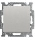 Переключатель одноклавишный﻿ перекрестный (с 2-х мест)﻿ ABB Basic 55, шампань/металлик 1012-0-2172