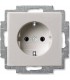 Розетка с заземлением﻿ ABB Basic 55, шампань/металлик 2011-0-6140
