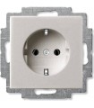Розетка с заземлением﻿ ABB Basic 55, шампань/металлик 2011-0-6140