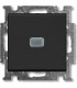 Выключатель одноклавишный с индикацией﻿ ABB Basic 55, шато 1012-0-2175
