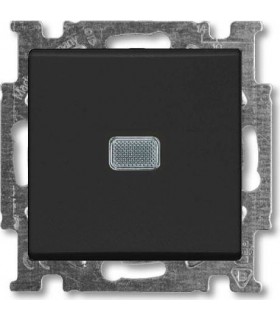 Выключатель одноклавишный с индикацией﻿ ABB Basic 55, шато 1012-0-2175