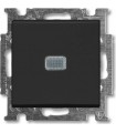 Выключатель одноклавишный с индикацией﻿ ABB Basic 55, шато 1012-0-2175