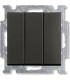 Выключатель трехклавишный﻿ ABB Basic 55, шато 1012-0-2173
