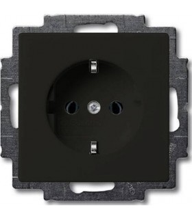 Розетка с заземлением﻿ ABB Basic 55, шато 2011-0-6142