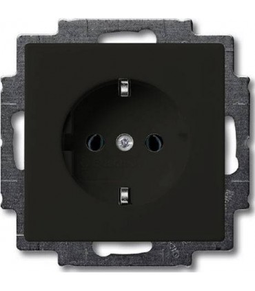 Розетка с заземлением﻿ ABB Basic 55, шато 2011-0-6142