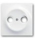 Накладка TV розетки (TV+FM) ABB Impuls, альпийский белый 1753-0-4963