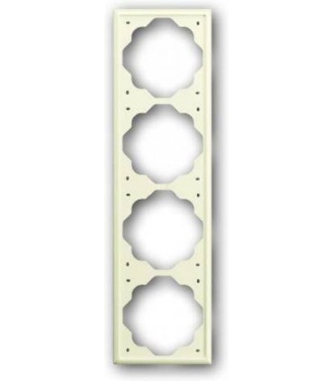Рамка на 4 поста гор/верт ABB Impuls, слоновая кость 1754-0-4315