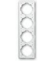 Рамка на 4 поста гор/верт ABB Impuls, альпийский белый 1754-0-2445