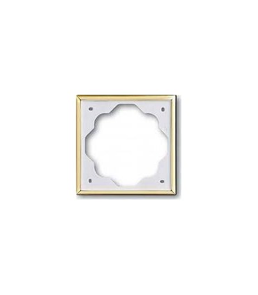 Рамка на 1 поста гор/верт ABB Impuls, золото 1754-0-3492