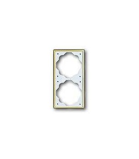 Рамка на 2 поста гор/верт ABB Impuls, золото 1754-0-3542