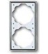 Рамка на 2 поста гор/верт ABB Impuls, хром 1754-0-4134