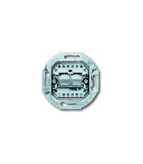 Механизм двойной телефонной розетки (8-пол) наклонной ABB 0230-0-0243