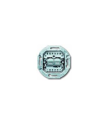 Механизм двойной телефонной розетки (8-пол) наклонной ABB 0230-0-0243