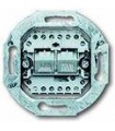 Механизм двойной телефонной розетки (8-пол) наклонной ABB 0230-0-0243