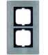 Рамка на 2 поста ABB Carat, сталь 1754-0-4255
