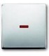 Клавиша одинарная с подсветкой ABB Pure, сталь 1789-866