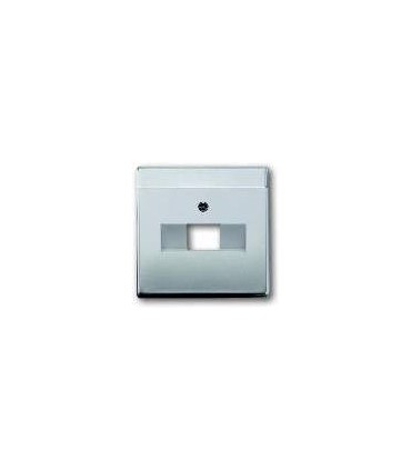 Накладка телефонной розетки ABB Pure, сталь 1803-866